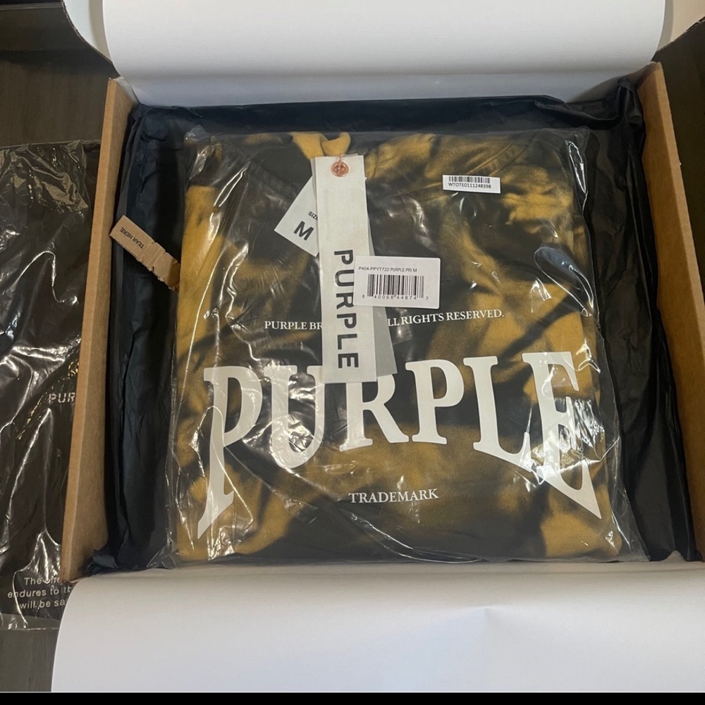 Purple Brand Tye-Dye Logo Sweatshirt Sz Med